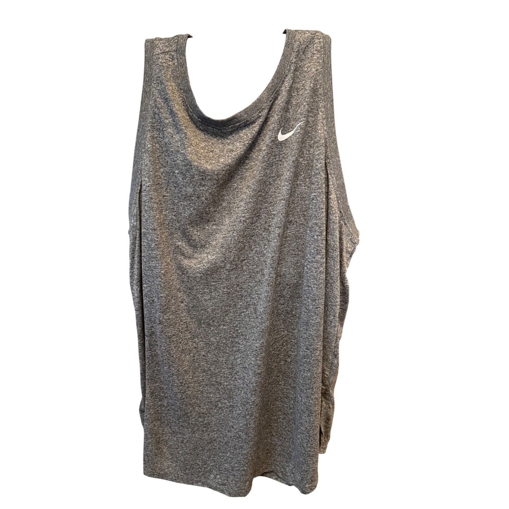 Nike Womens Dri-FIT Training Tank Top Grey Heather DX0602-011 Size 2X NWT